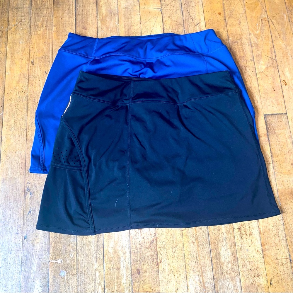 Tangerine Black and Blue Athletic Mini Skort Skirt Set Women’s Medium Shorts